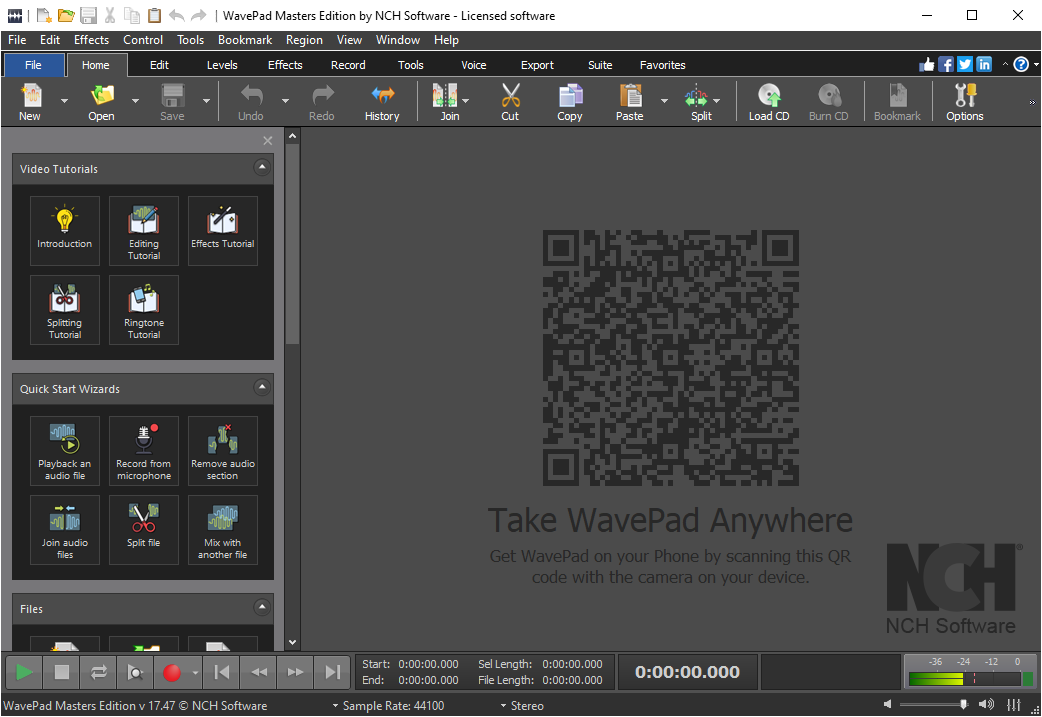 WavePad Sound Editor для Windows