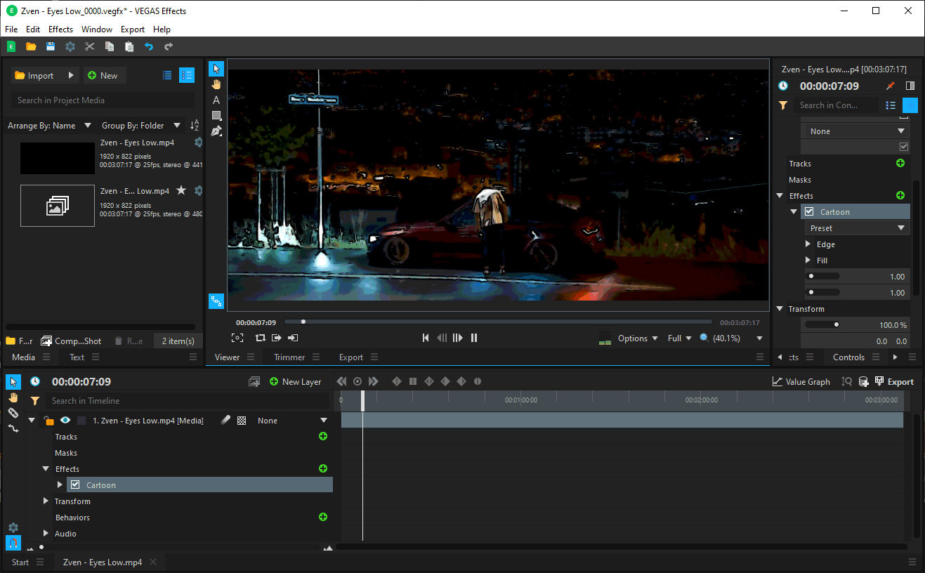 MAGIX VEGAS Effects для Windows